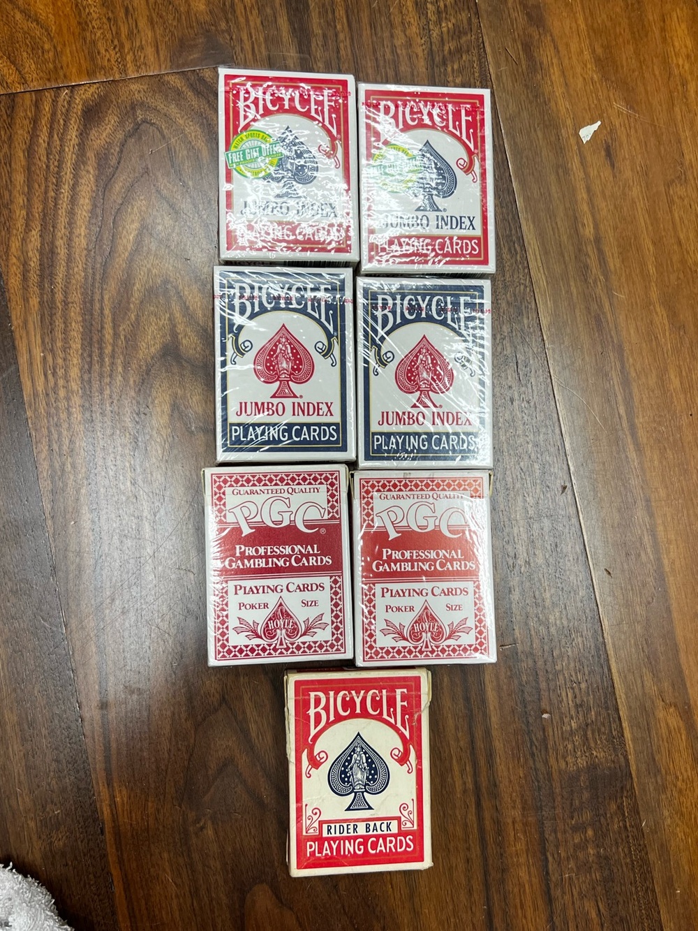 Lot of 5 NWT Bicycle and 2 PGC Playing Cards